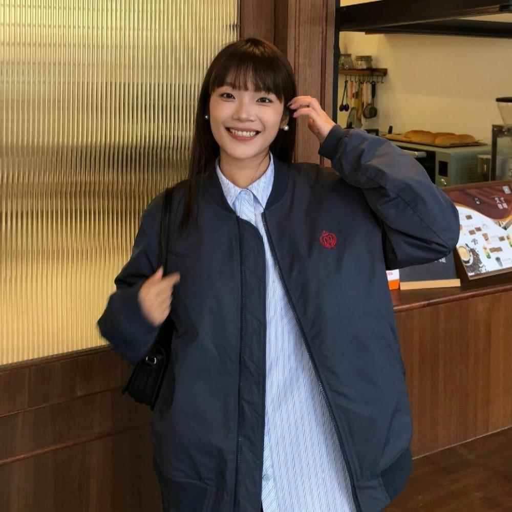 初冬飞行夹克棉服女冬季新款休闲宽松加厚夹棉棒球服外套秋冬棉衣