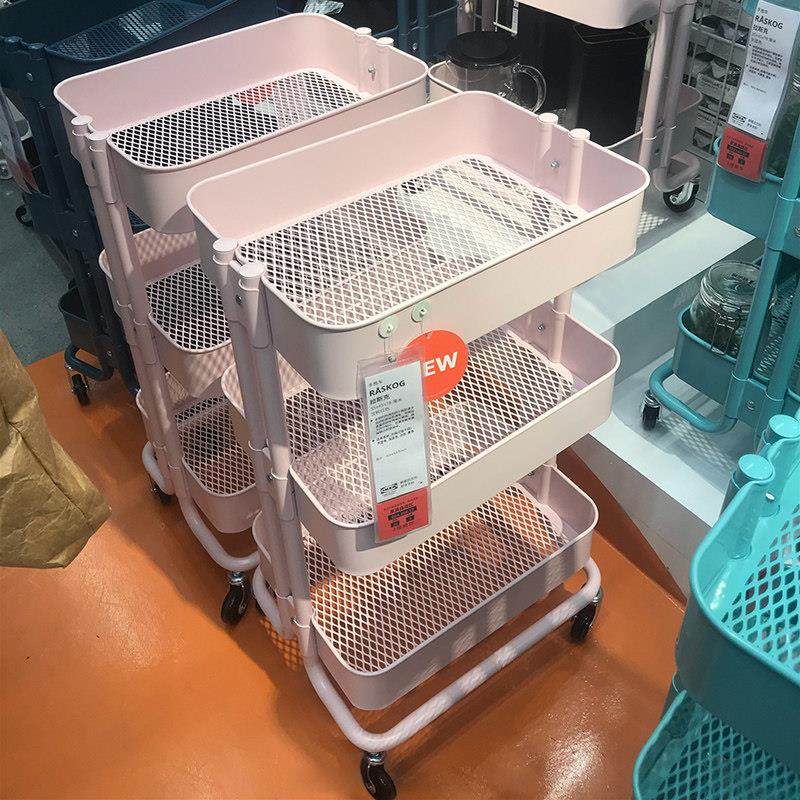 小推车置物架落地多层可移动卧室客厅厨房浴室收纳架子宿舍零食架,收纳整理,整理架/置物架/收纳架,淘宝优惠券,粉丝福利购,淘宝优惠卷