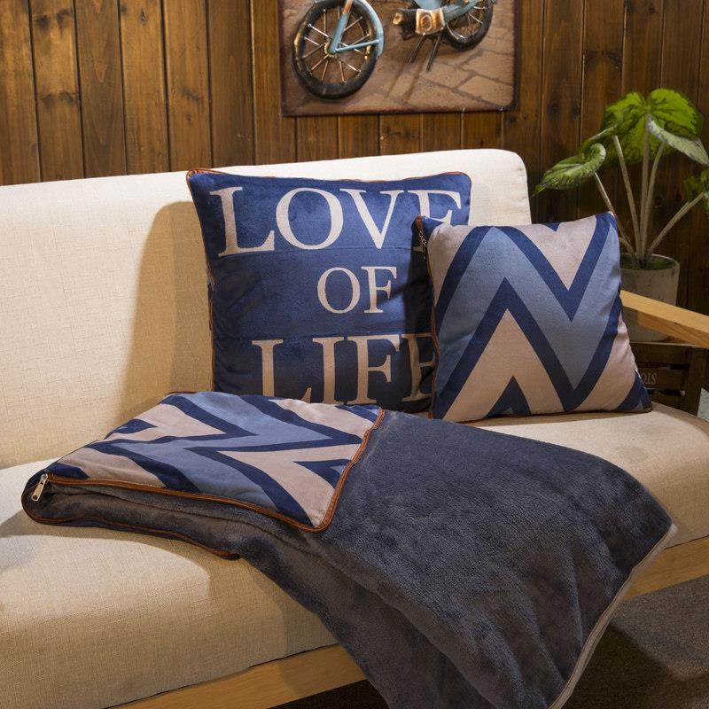 秋冬季保暖办公室抱枕被子两用珊瑚绒汽车靠垫午睡空调枕头小盖毯,居家布艺,抱枕被,淘宝优惠券,粉丝福利购,淘宝优惠卷