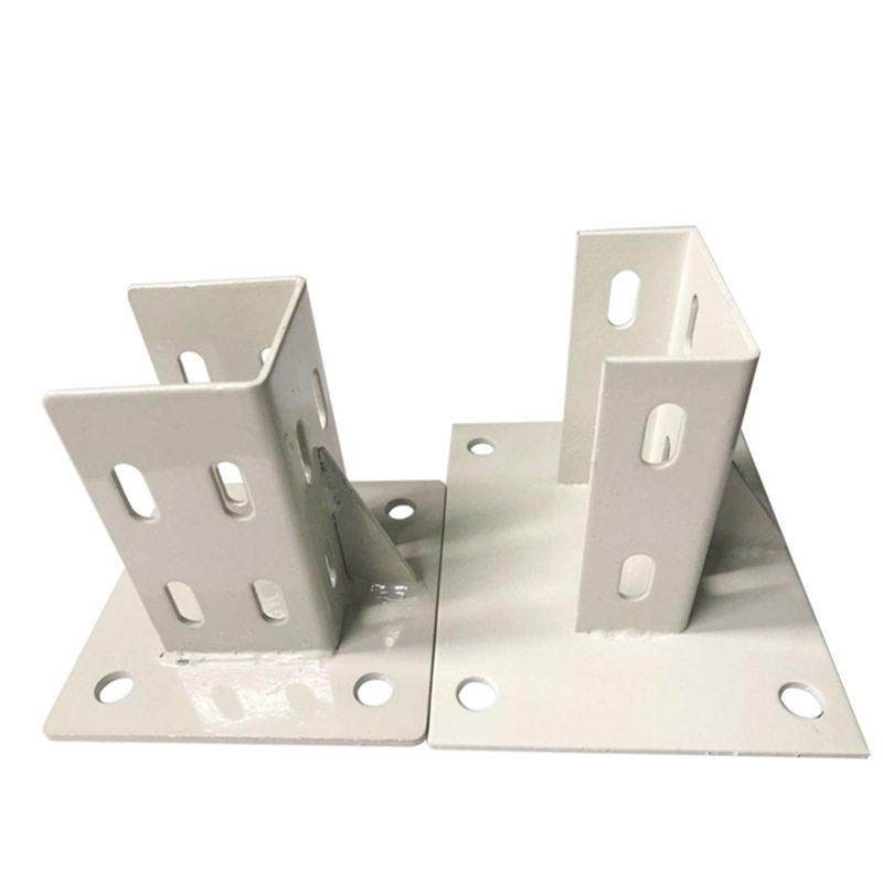 铝合金4040/4080地脚 护栏围栏地脚固定连接件铝制铝型材配件