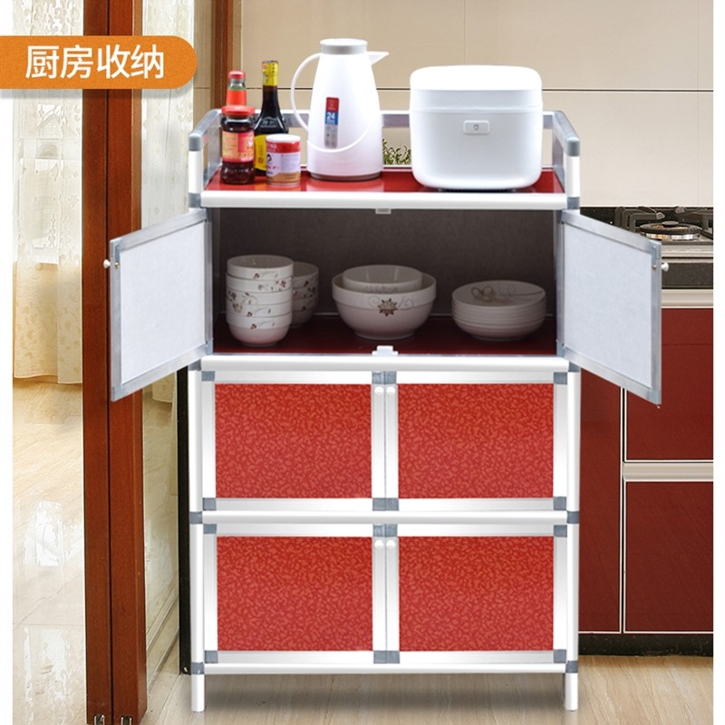 速发碗盘柜家用农餐村柜小户型一体靠墙三层柜装不生锈组置物架,住宅家具,智能床头柜,淘宝优惠券,粉丝福利购,淘宝优惠卷