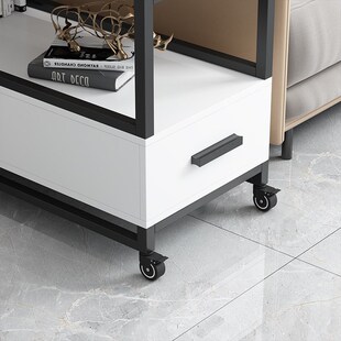 速发沙发边柜侧极柜子轮小桌脚床头简约边简沙发边几小茶几储新品