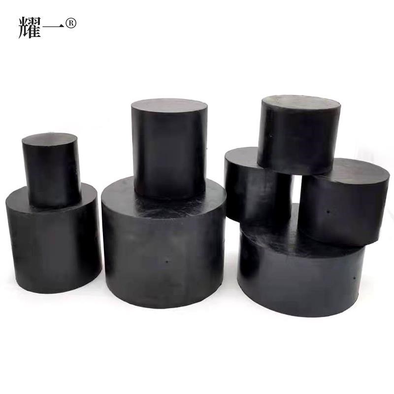速发橡胶棒实心硬黑色减震橡胶棒 实心圆形橡胶垫块 减震垫块橡胶