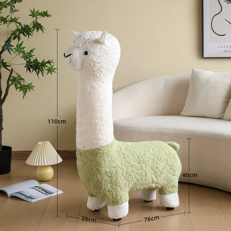 现货速发羊驼座椅坐凳客厅大型落地摆件玄关换鞋凳子搬家礼物乔迁,家居饰品,落地摆件,淘宝优惠券,粉丝福利购,淘宝优惠卷