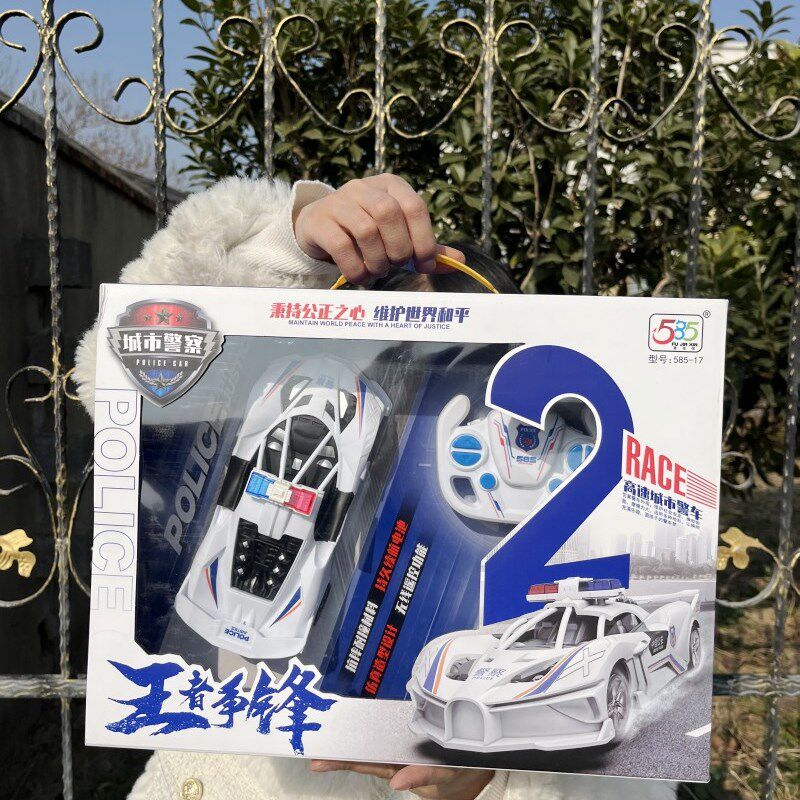 速发儿4宝宝男孩一7岁益智男童车具童一8岁生日礼物遥控赛玩警车