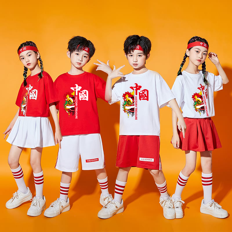 速发儿童啦啦操演演服中小学生运动会拉拉队表国服中出风幼儿园舞