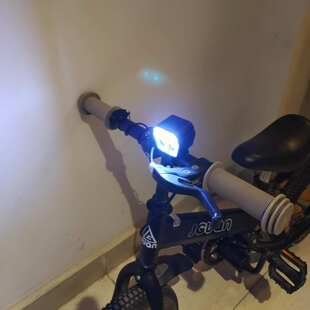 儿童自行车前灯强光夜骑平衡车铃铛喇叭山地公路车防水骑行装备