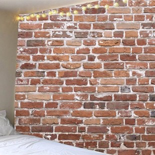 热销超大墙布石壁砖墙挂布宿舍客厅直播墙壁装饰布挂画背景布壁挂