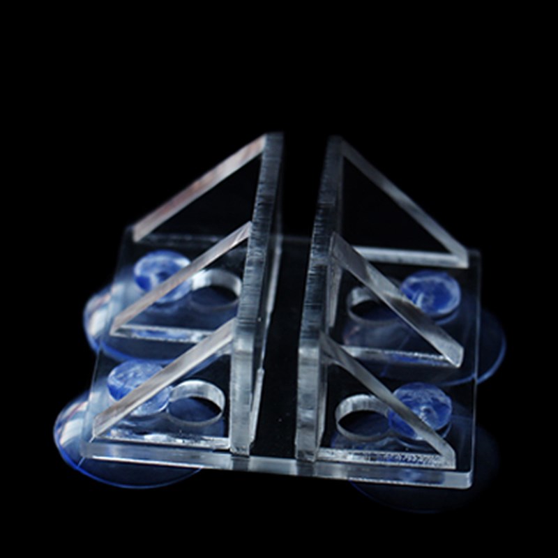 热销亚克力加强版鱼缸隔离板夹子鱼缸隔板吸盘夹子鱼缸分隔板固定