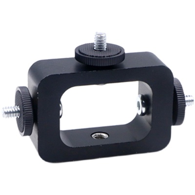 热销三手机直播支架多机位转接头落地式三脚架通用固定配件底座双