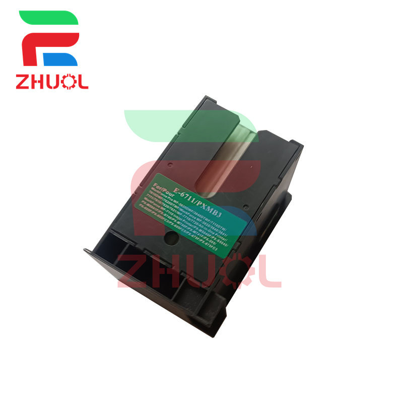 适用epson爱普生t6711维护箱L1455 wf7710 7610 7720 7111 7610 7620 7621 7710 7720 7110打印机芯片废墨仓