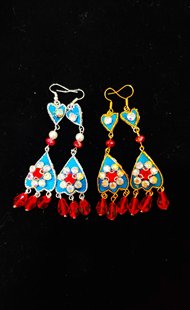 速发古装戏曲越剧黄戏戏豫剧闽剧歌仔梅姐旦小旦小花仿点翠耳环