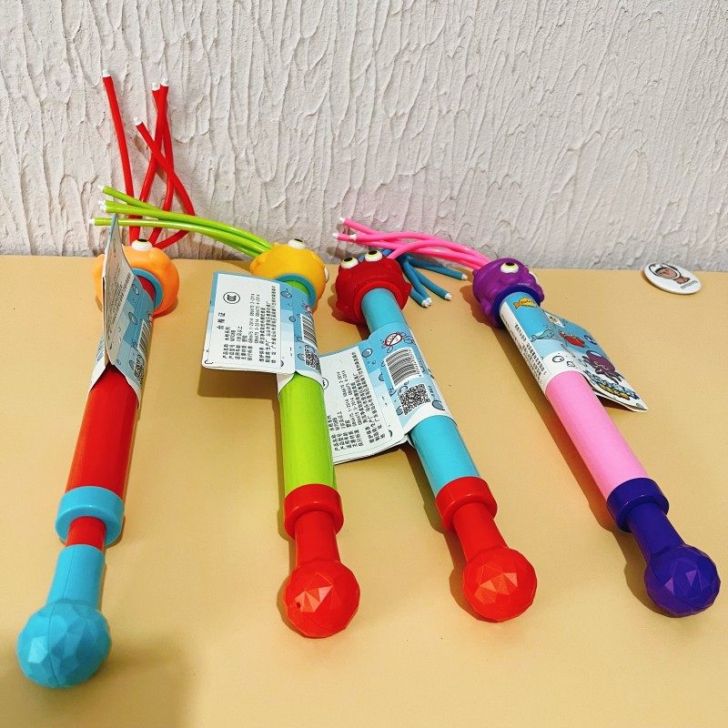 速发儿具夏天游泳池抽拉枪吸水喷射水式章鱼螃蟹水炮玩童洗澡戏水