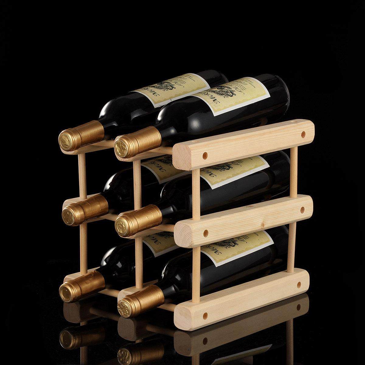 DIY实木红酒架创意组装葡萄酒架时尚叠加多瓶装吧台酒柜摆件,餐饮具,酒架,淘宝优惠券,粉丝福利购,淘宝优惠卷