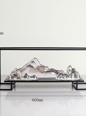 速发新中品创意假山摆件家居客玄电视柜厅关工艺式样板房摆饰软装