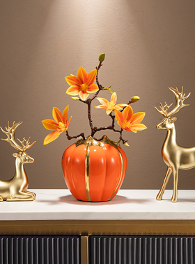 速发装柜酒新品摆件轻奢高档家居客厅玄关电视柜鹿工艺品乔迁饰居