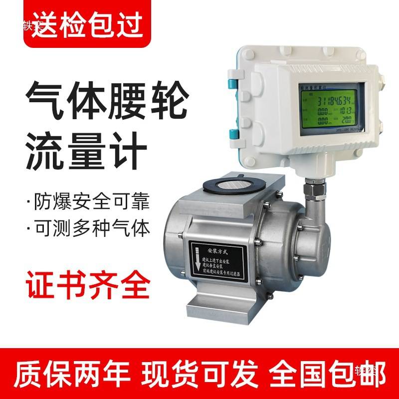 气体腰轮罗茨流量计气LNG管道LLQ小型氧气燃气煤氮气DN25