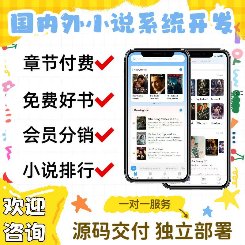 小说系统开发小程序定制海外小说定制广告对接分销系统源码搭建