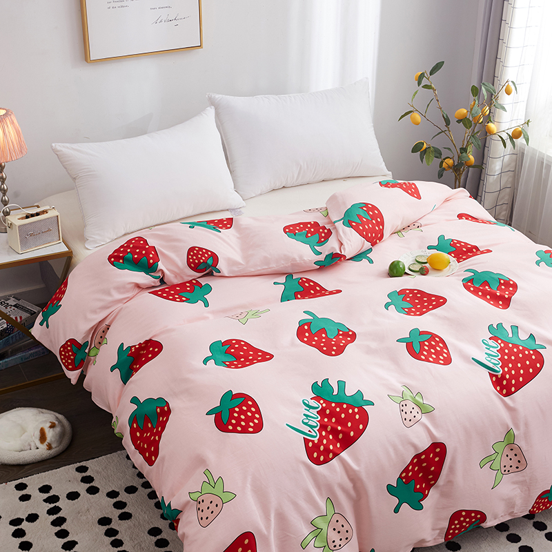 纯棉被罩100全棉可爱180x200被套单件150x200单人2T00x230双人宿