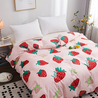 纯棉被罩100全棉可爱180x200被套单件150x200单人2T00x230双人宿