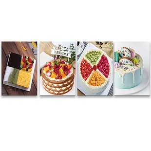 面包店装饰墙面挂画咖啡厅创意挂件背景墙烘焙房壁画Y蛋糕店装饰