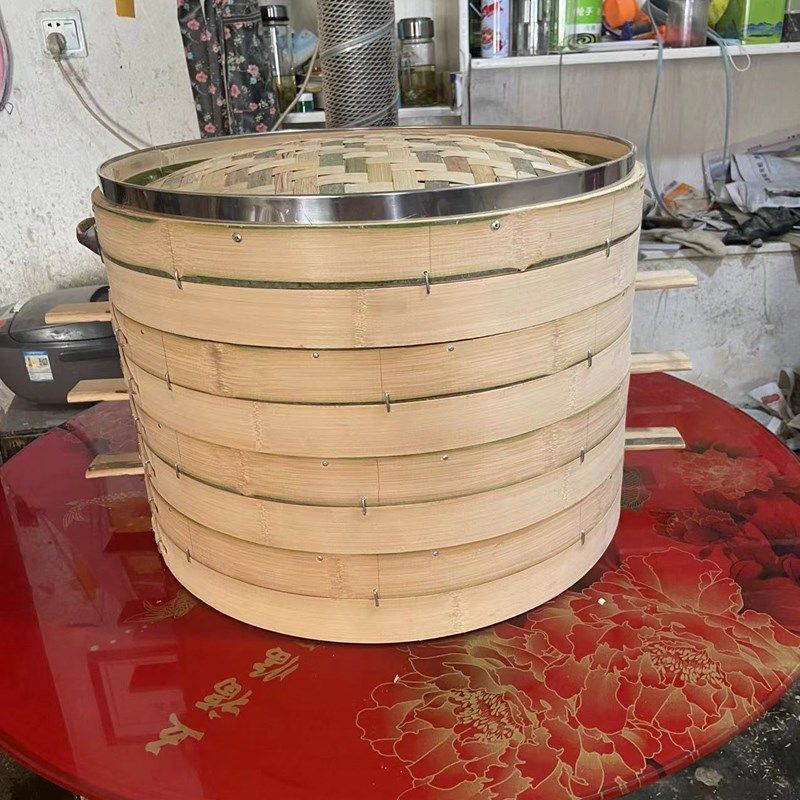43/45/48/5m2大竹蒸笼竹制家用商用竹蒸屉竹编加高加厚蒸包子馒头