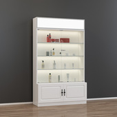 玻璃展示柜带锁商用多层货柜置物架E化妆品产品展柜美容院陈列柜