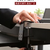 美姿态免打孔键盘l托架滑轨免安装 桌面夹桌电脑支架抽屉鼠标收纳