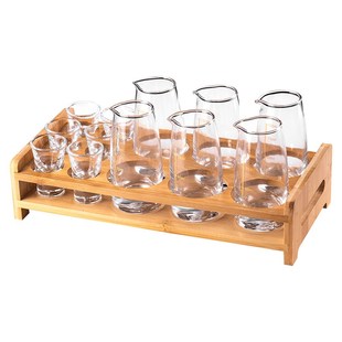 白酒分酒器洋酒红酒醒酒器家w用量酒子弹杯架套装酒壶扎壶酒具商