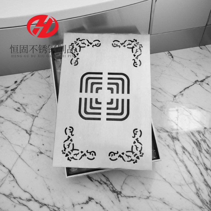 不锈钢地漏庭院下水道地沟排水B沟盖板装饰方形雨水篦子隐形井盖