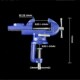 桌虎钳重型小型迷你台虎钳小台钳固定夹平口钳万向桌钳.小虎台钳