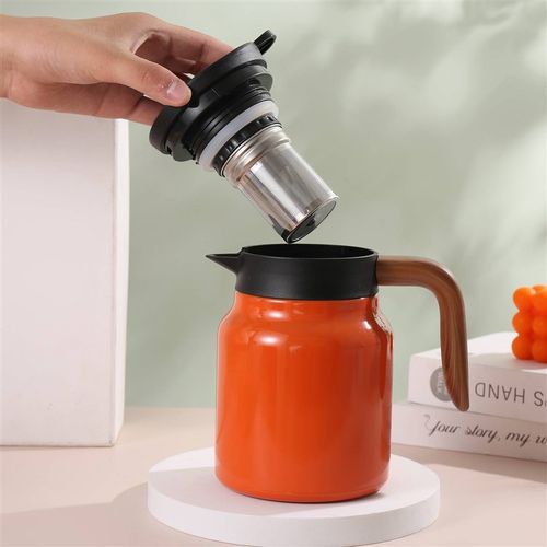 焖茶壶新款316不锈钢茶水分离保温壶大容量热水壶U温度显示焖烧杯