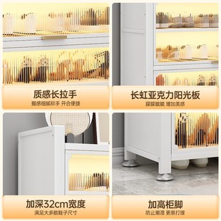 落地多层钢制鞋 架门口入户玄关收纳置物 柜新款 家用防尘大容量H鞋