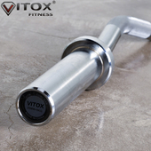 商用1.2M举重杆训练杆奥杆小弯曲柄杠铃杆二头肌训R练OC 47加粗杆