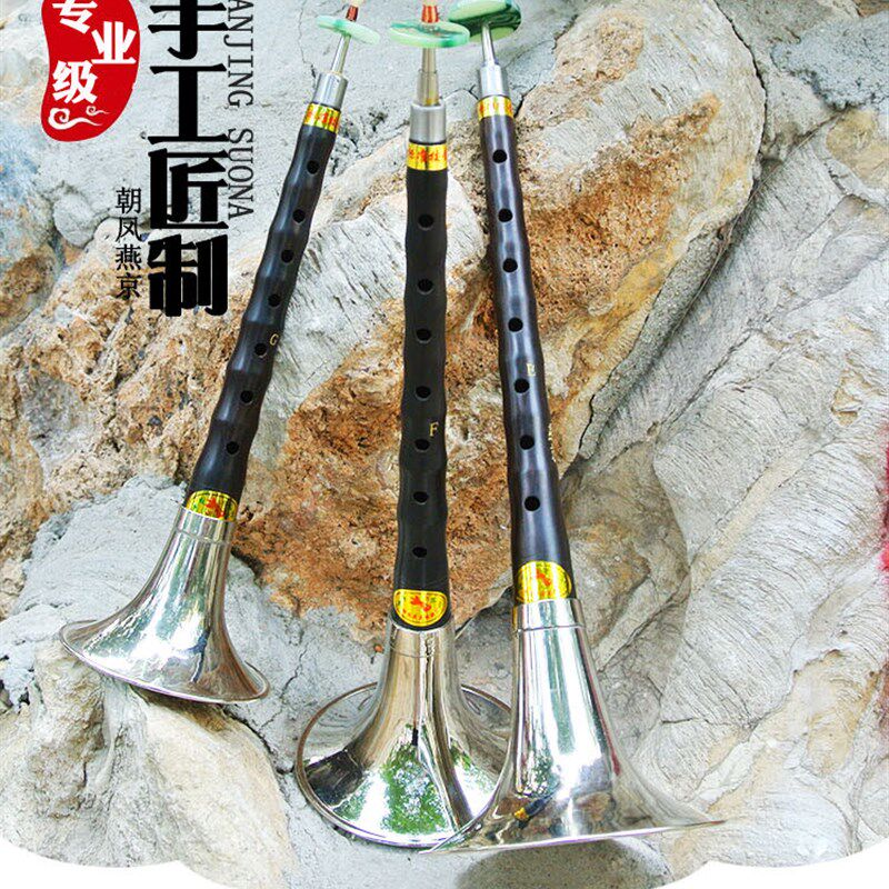 百鸟朝凤 c高音乌木小海笛efg调唢呐乐器成人专业民族吹奏乐器送