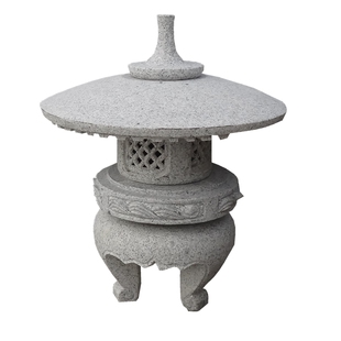 天然石灯复古户i外日式庭院石灯笼园林景观石灯草坪灯古代圆雪见