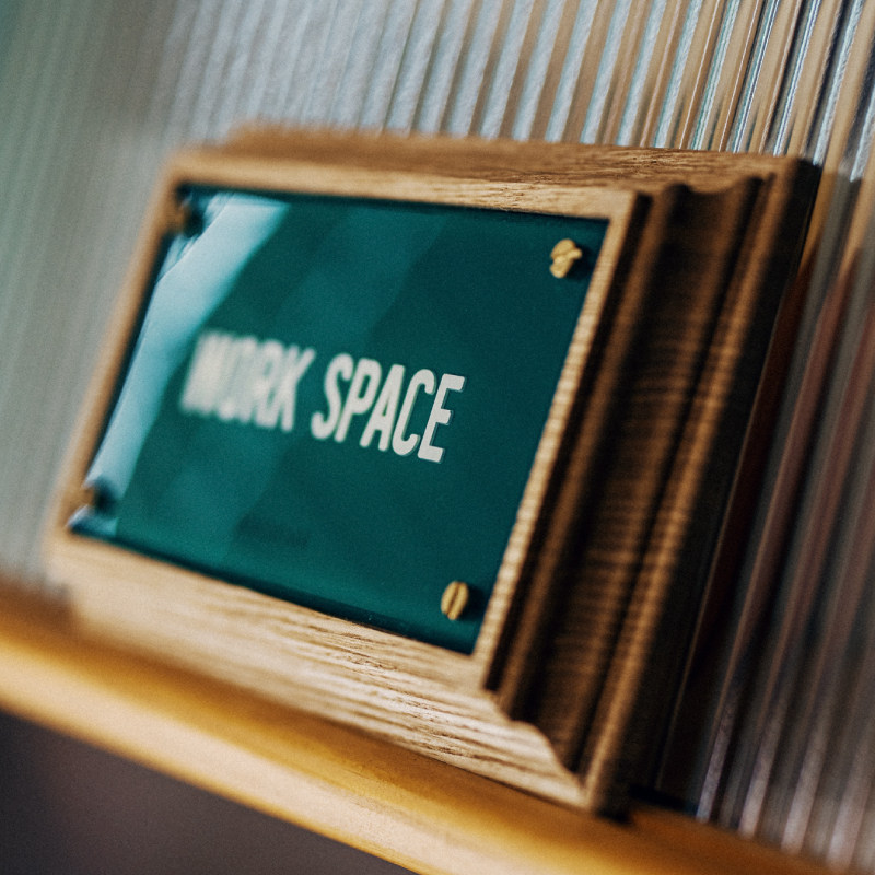 蘑菇空间a 雕刻导视牌实木底座亚克力广告牌设计工作室门牌 复古,文具电教/文化用品/商务用品,标志牌/提示牌/付款码,淘宝优惠券,粉丝福利购,淘宝优惠卷