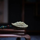 绿檀富甲一方鳄龟壳甲骨文玩木雕B刻手把件男女随身把玩物挂件吊