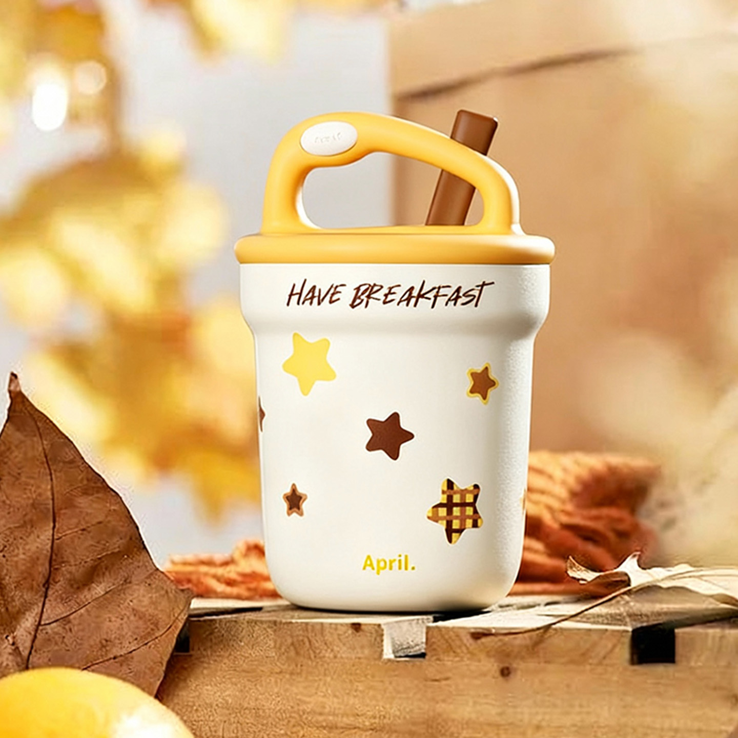 316不锈钢陶瓷涂层内胆带盖带勺