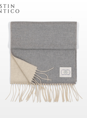 意大利Piero Tonella冬季老钱风羊绒围巾亲肤保暖男女同款