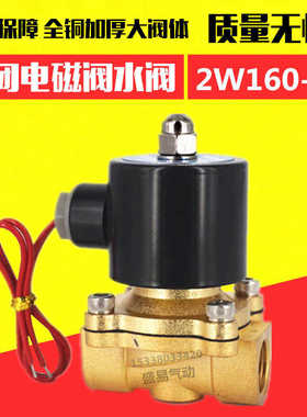 TXPC 2W160-15电磁阀 4分常闭电磁阀水阀 DN15 气阀 AC220V DC24V