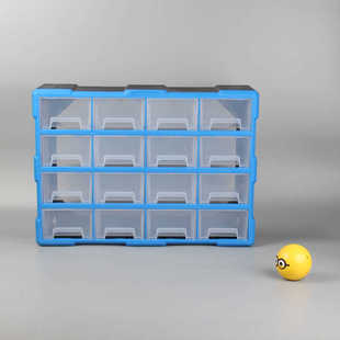 桌面饰品抽屉式收纳盒螺丝零件工具箱电子元件分格积木多层置物架