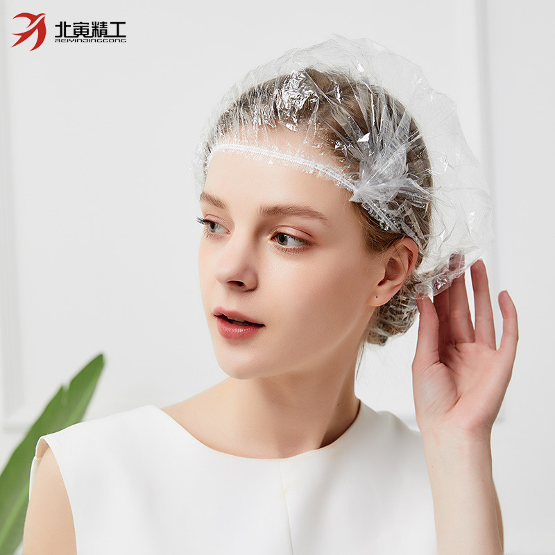 一次性浴帽女款加大厚防水洗澡帽防油烟炒菜厨房帽子做饭防油头套