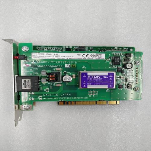 三菱 Q80BD-J71LP21S-25-B Q系列PLC PC通讯模块 原装拆机卡