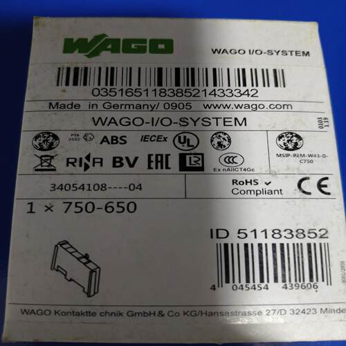询价~WAGO万可模块750－650