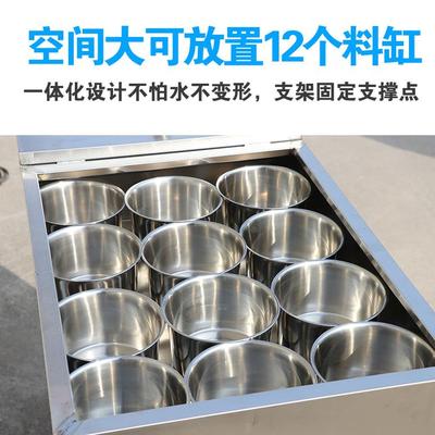 不锈钢调料车商用厨房餐厅移动调料架调料台多功能移动餐车小推车