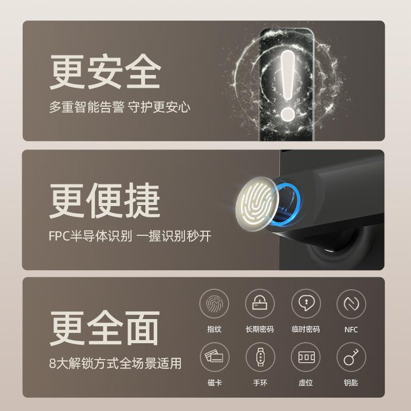 包安装】指纹锁密码锁家用门锁防盗门智能锁电子锁进户门入户大门