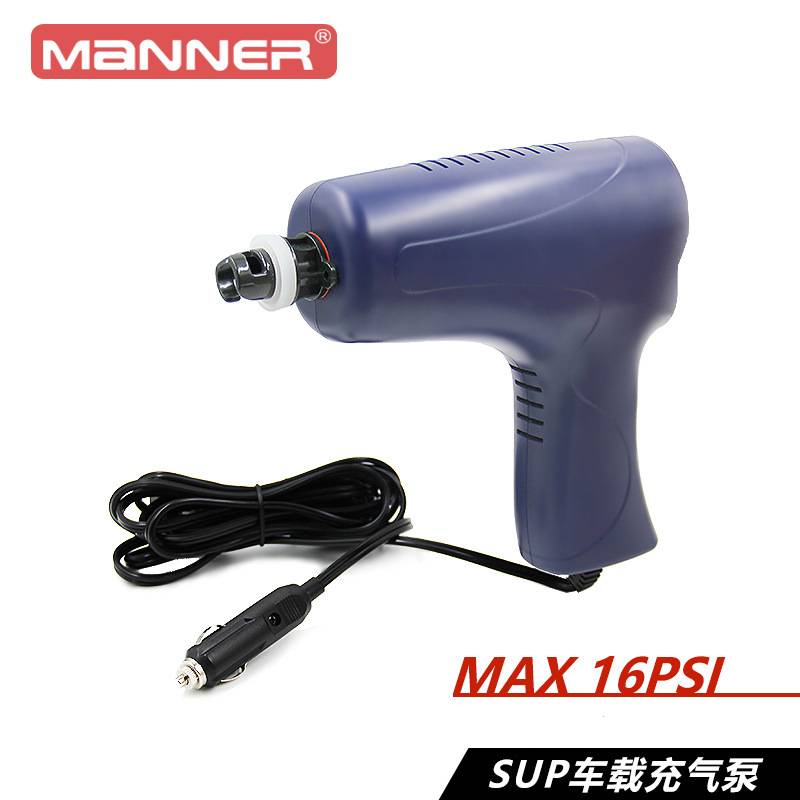 SUP桨板高压充气泵冲锋舟冲浪板户外12V点烟器车载电动充气泵16PS