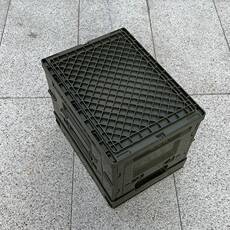 20L侧开门折叠箱学生家用塑料整理箱折叠周转胶框户外旅游收纳箱