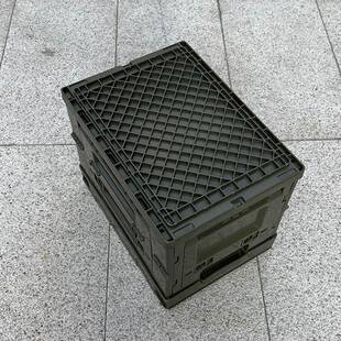 20L侧开门折叠箱学生家用塑料整理箱折叠周转胶框户外旅游收纳箱